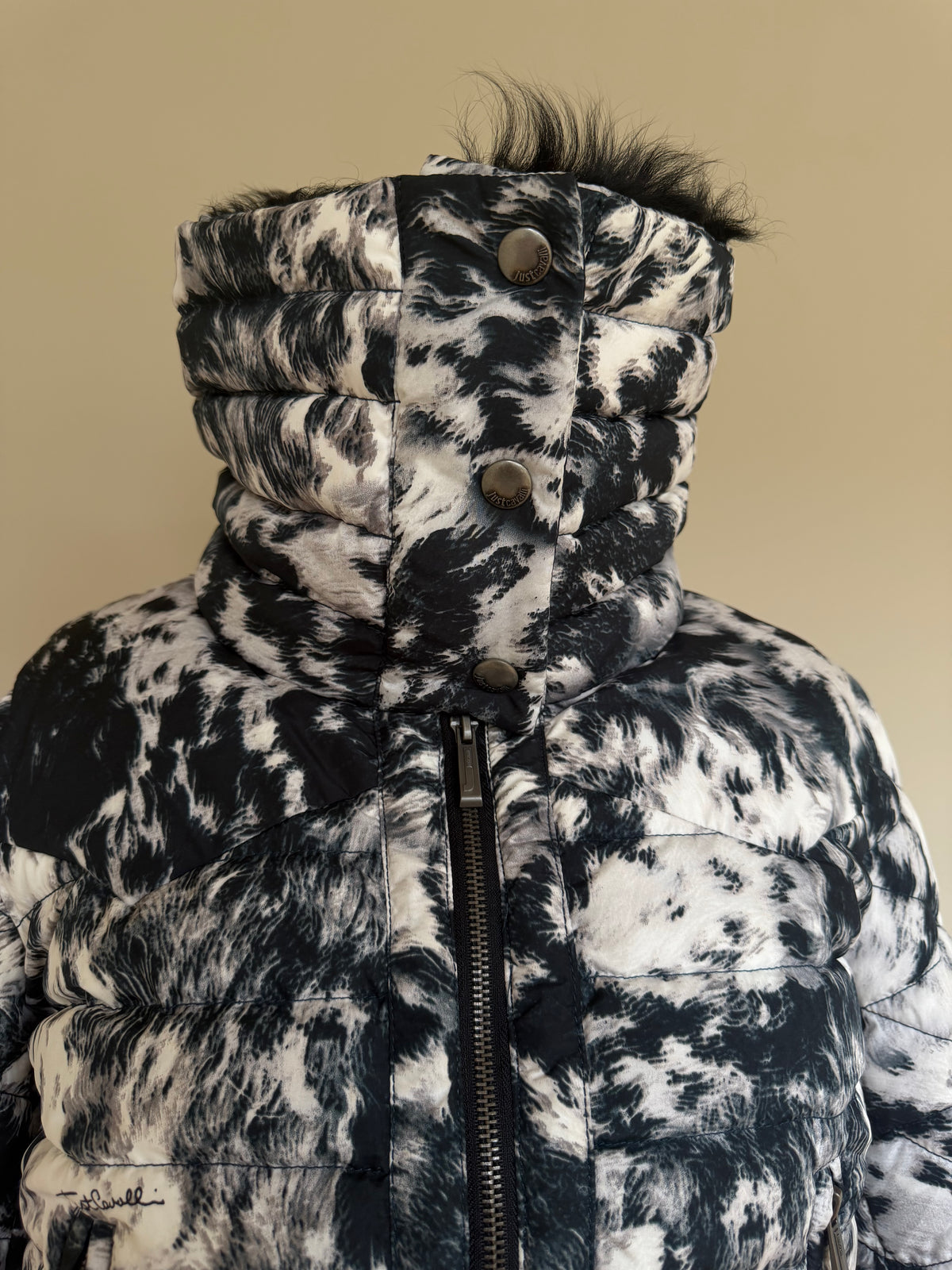 Just Cavalli A/W 2012 Cropped Puffer Jacket - M