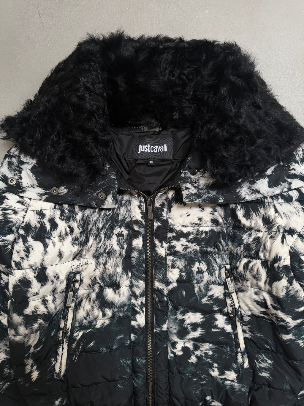 Just Cavalli A/W 2012 Cropped Puffer Jacket - M