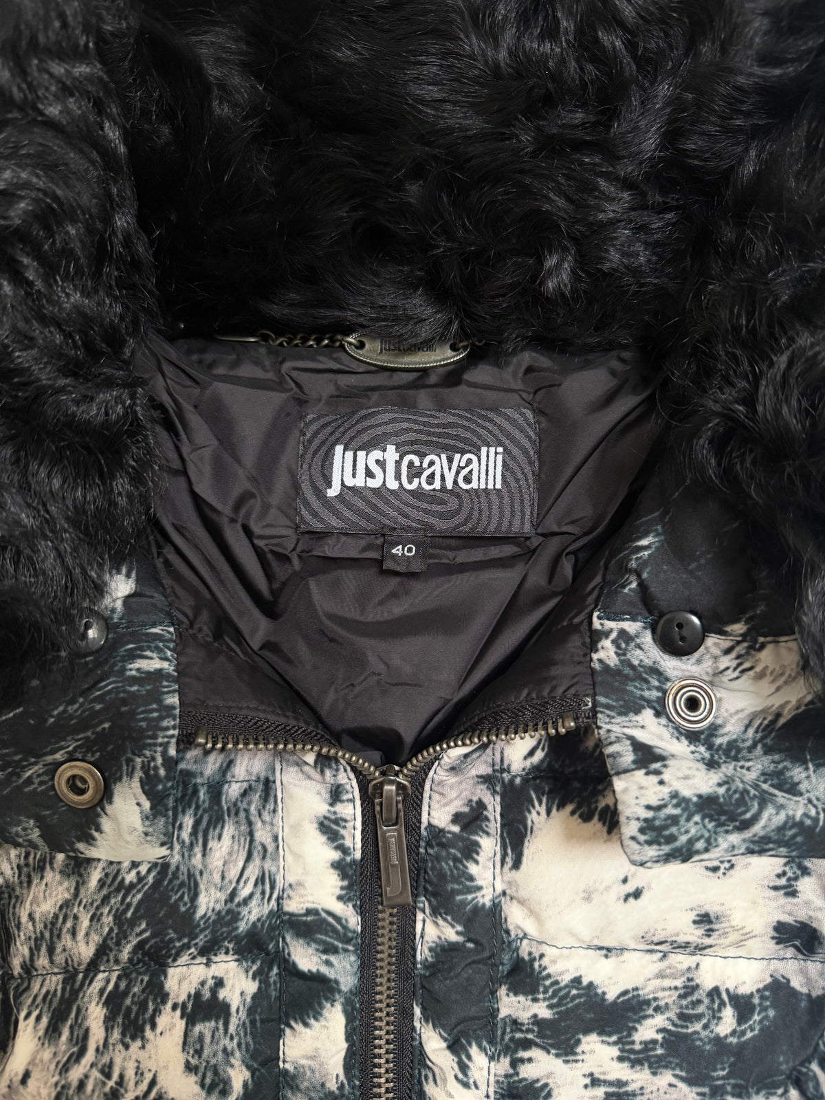 Just Cavalli A/W 2012 Cropped Puffer Jacket - M