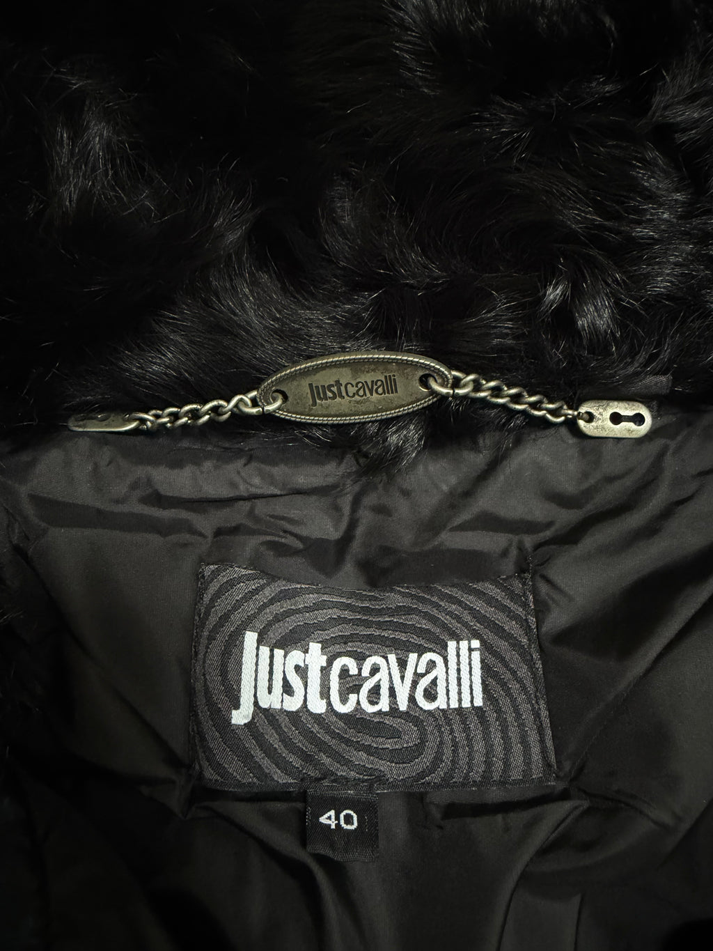 Just Cavalli A/W 2012 Cropped Puffer Jacket - M