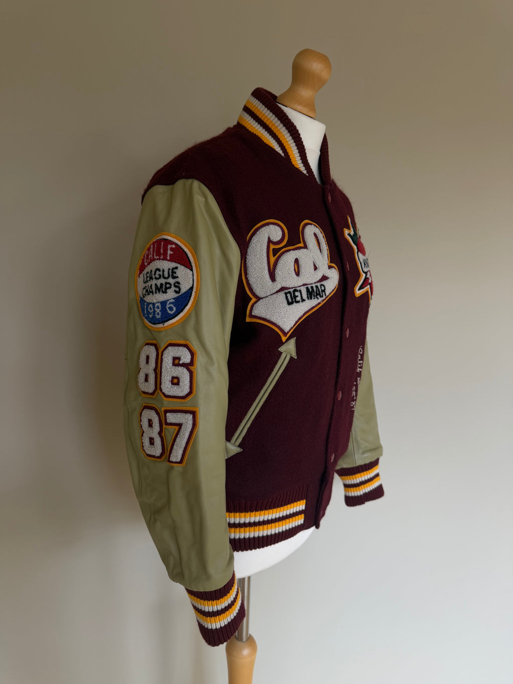 Whitesville Toyo Enterprise AW17 'Knights' Letterman Varsity Jacket - S