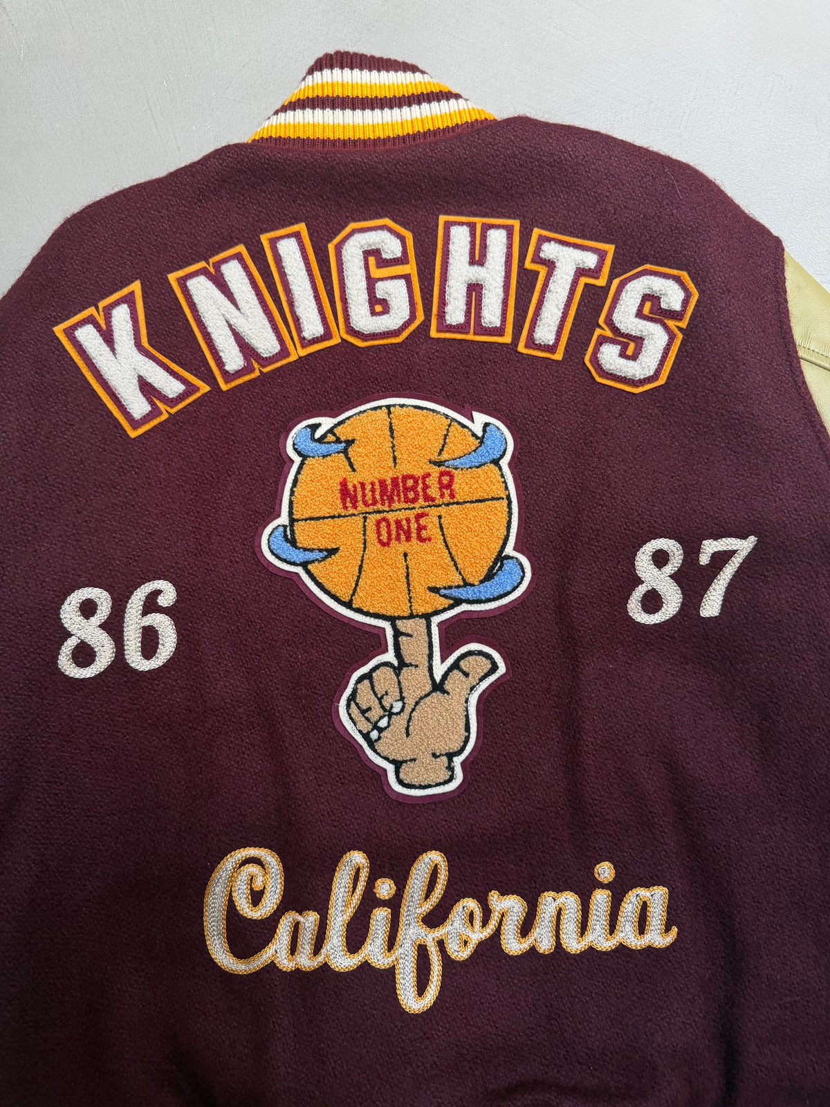 Whitesville Toyo Enterprise AW17 'Knights' Letterman Varsity Jacket - S