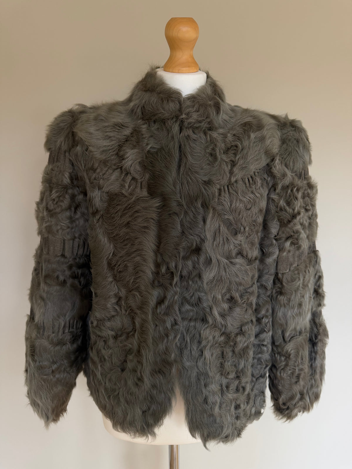 Rotiny Persian Lamb Curled Fur Jacket - S