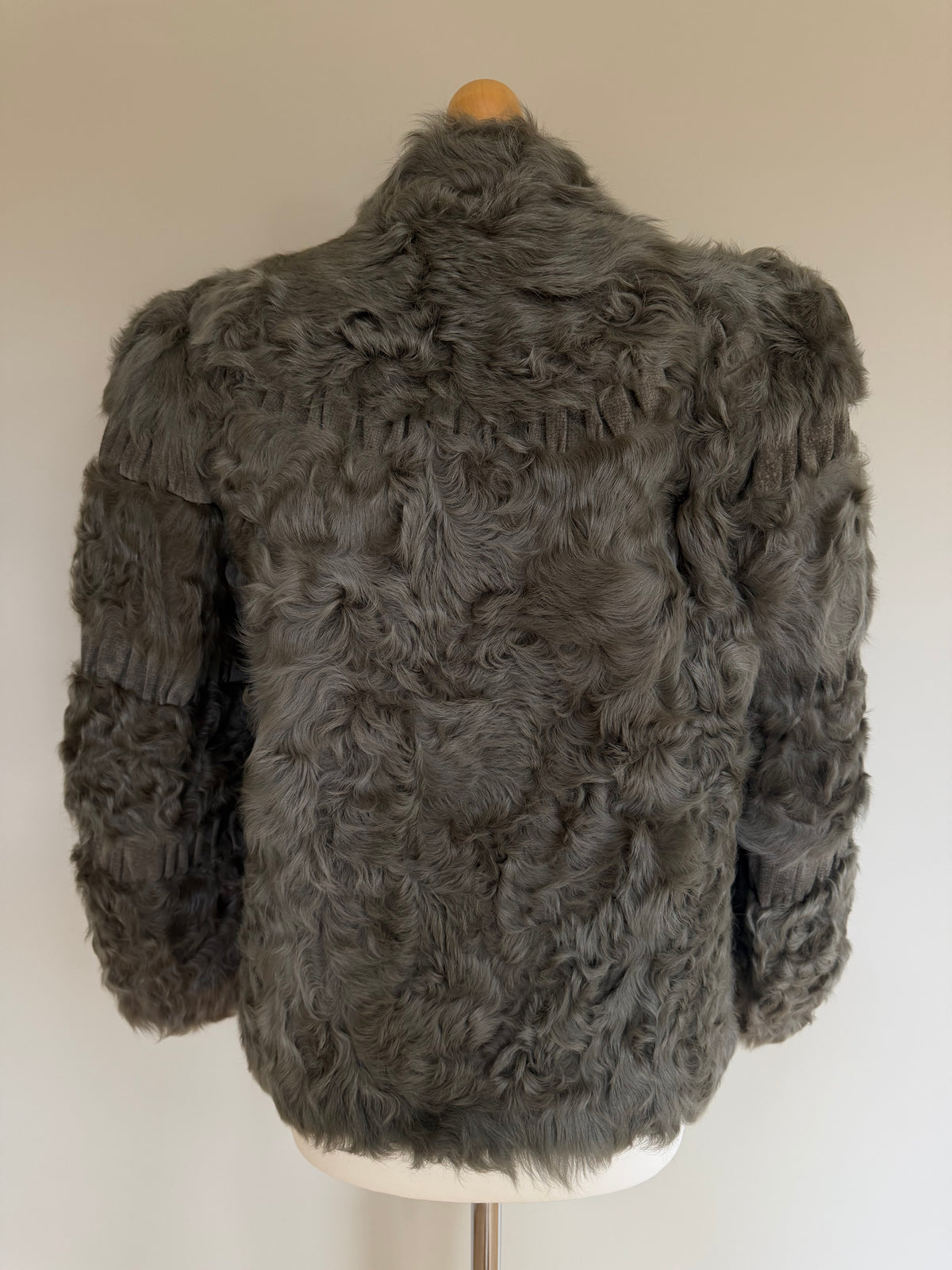 Rotiny Persian Lamb Curled Fur Jacket - S