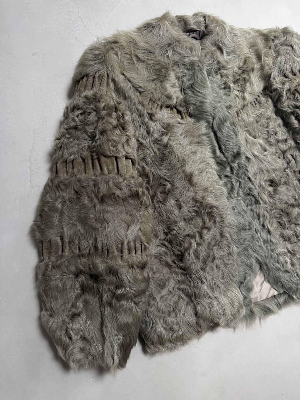 Rotiny Persian Lamb Curled Fur Jacket - S