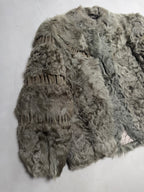 Rotiny Persian Lamb Curled Fur Jacket - S
