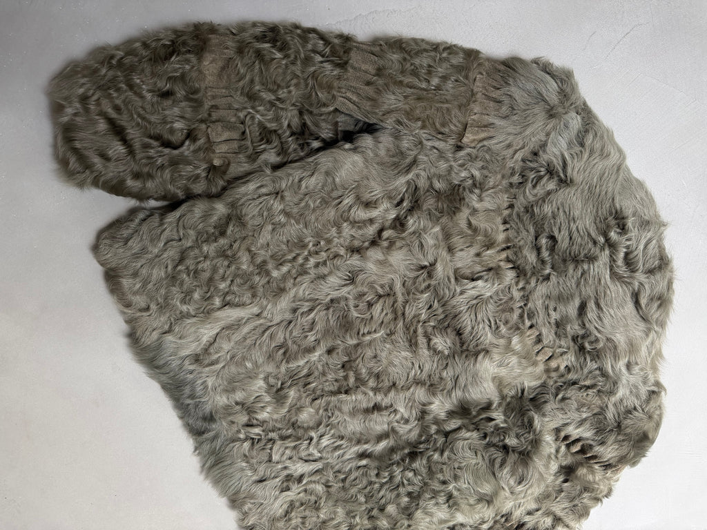 Rotiny Persian Lamb Curled Fur Jacket - S