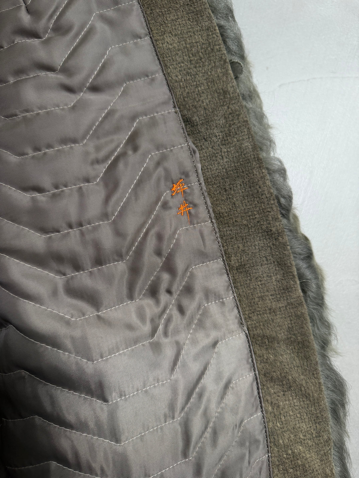 Rotiny Persian Lamb Curled Fur Jacket - S