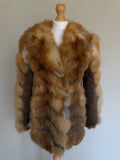 Emba 1980's Vintage Red Fox Fur Coat - S