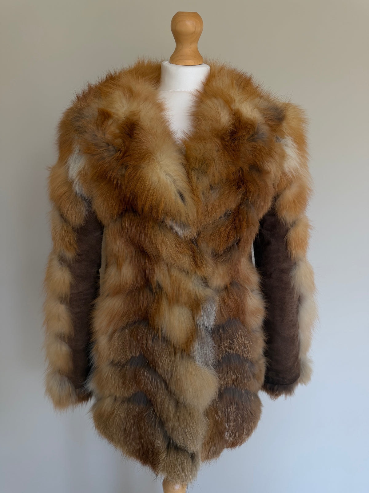 Emba 1980's Vintage Red Fox Fur Coat - S