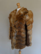 Emba 1980's Vintage Red Fox Fur Coat - S