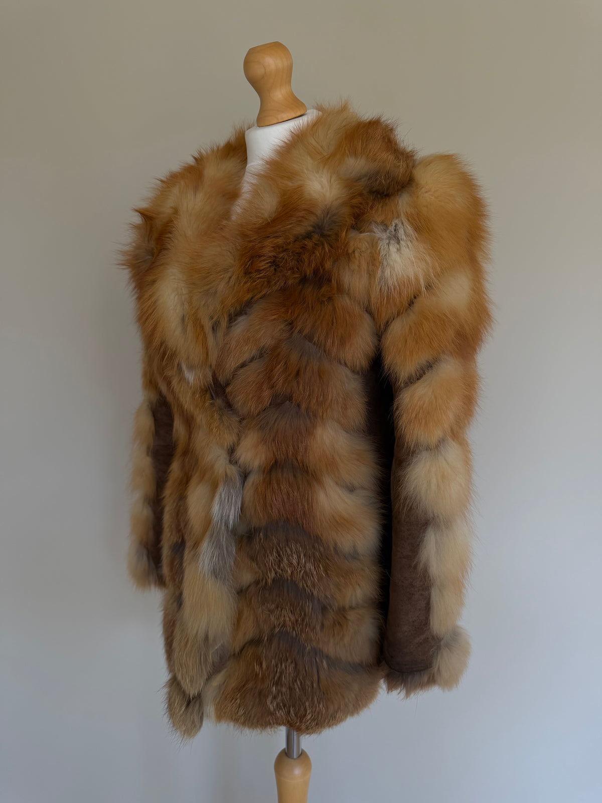 Emba 1980's Vintage Red Fox Fur Coat - S