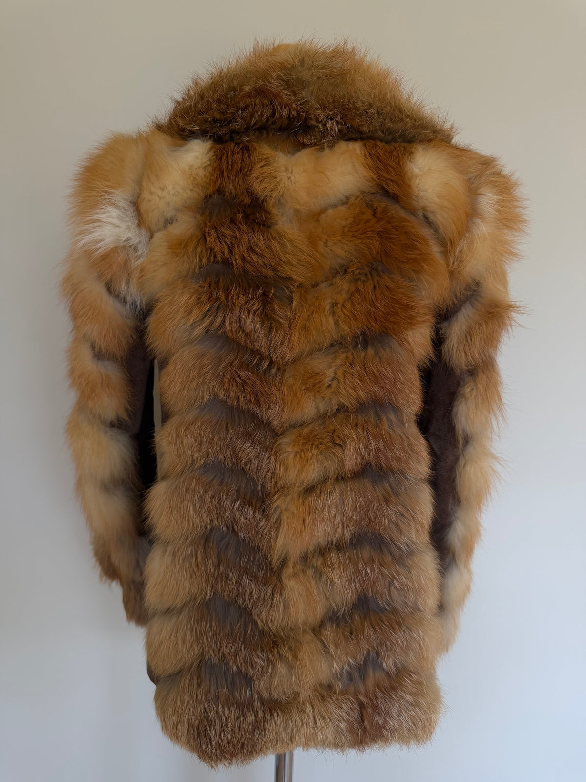 Emba 1980's Vintage Red Fox Fur Coat - S