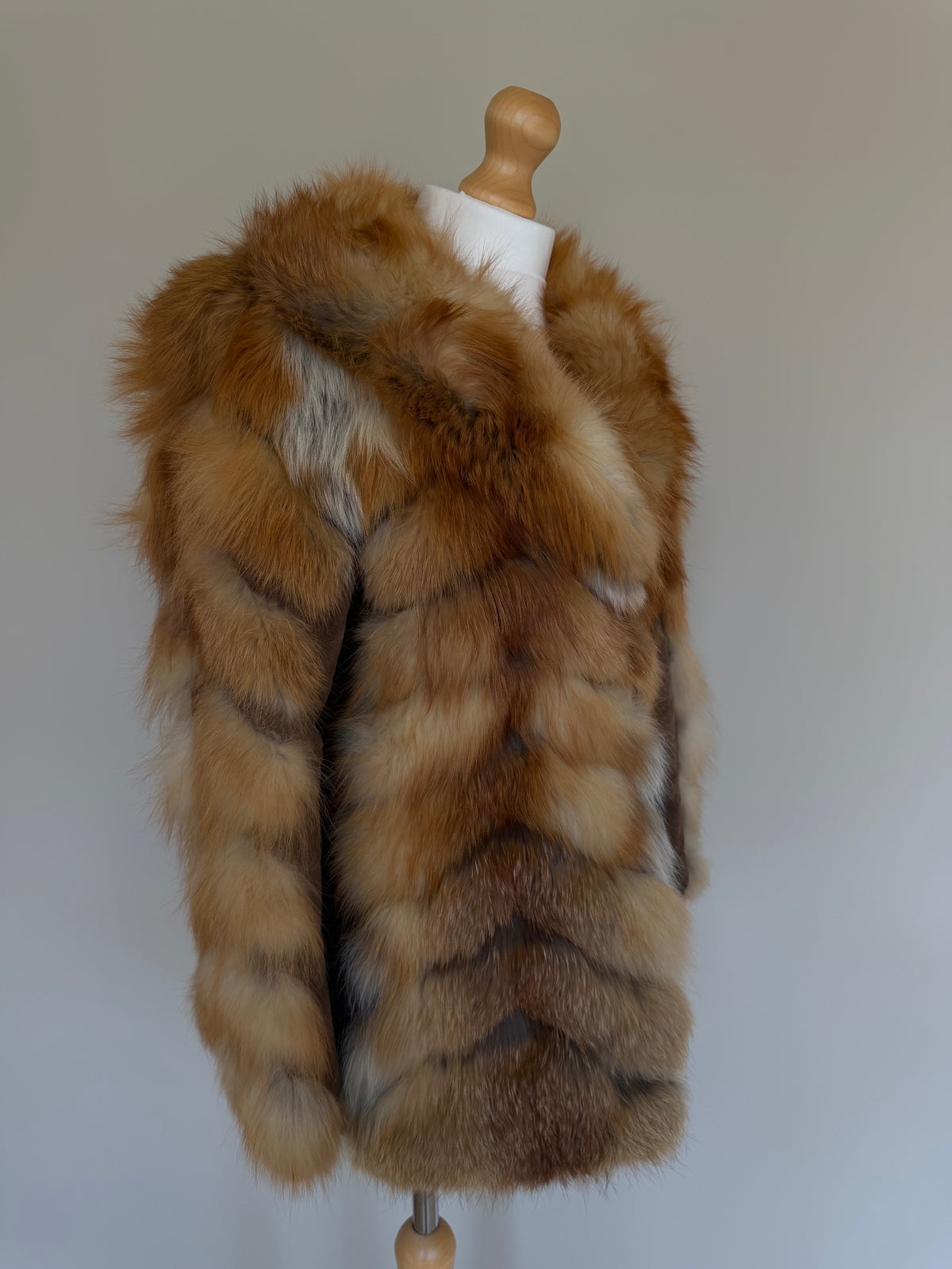 Emba 1980's Vintage Red Fox Fur Coat - S