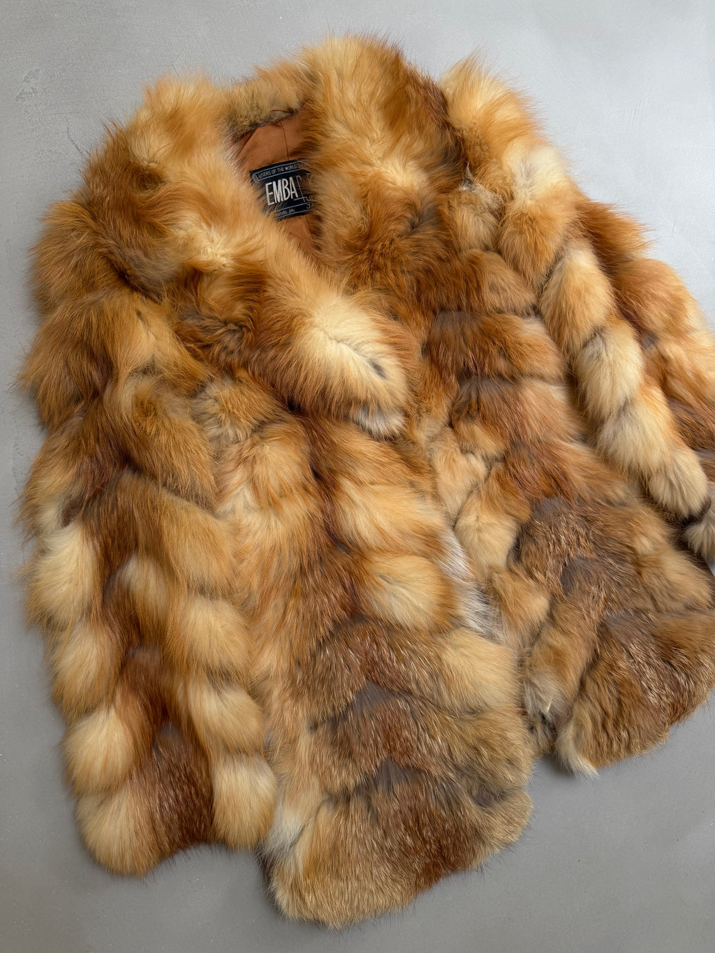 Emba 1980's Vintage Red Fox Fur Coat - S