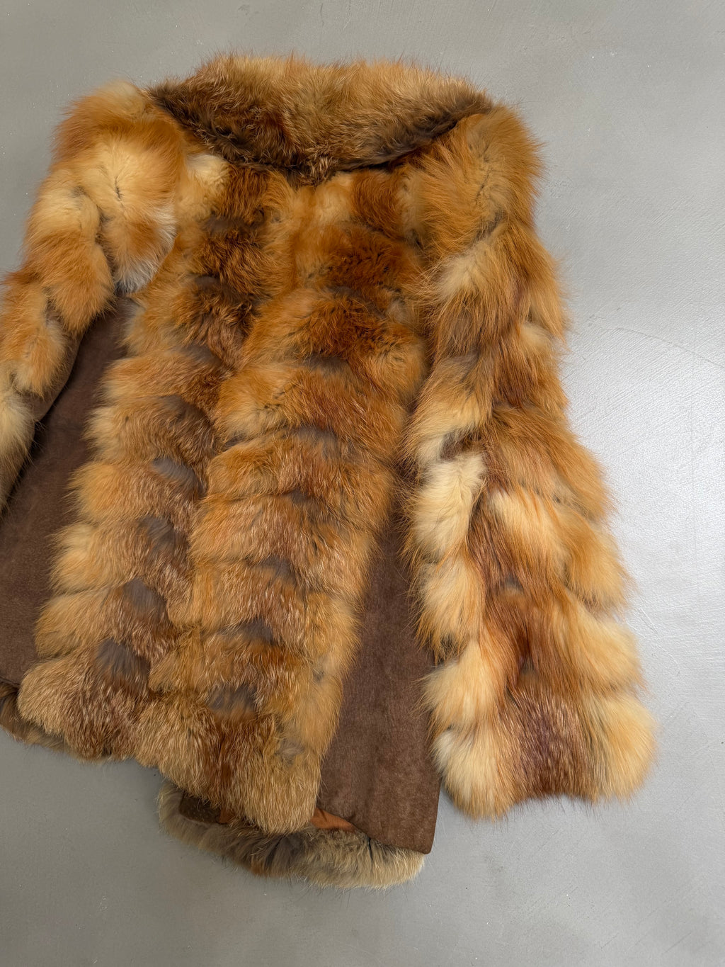 Emba 1980's Vintage Red Fox Fur Coat - S