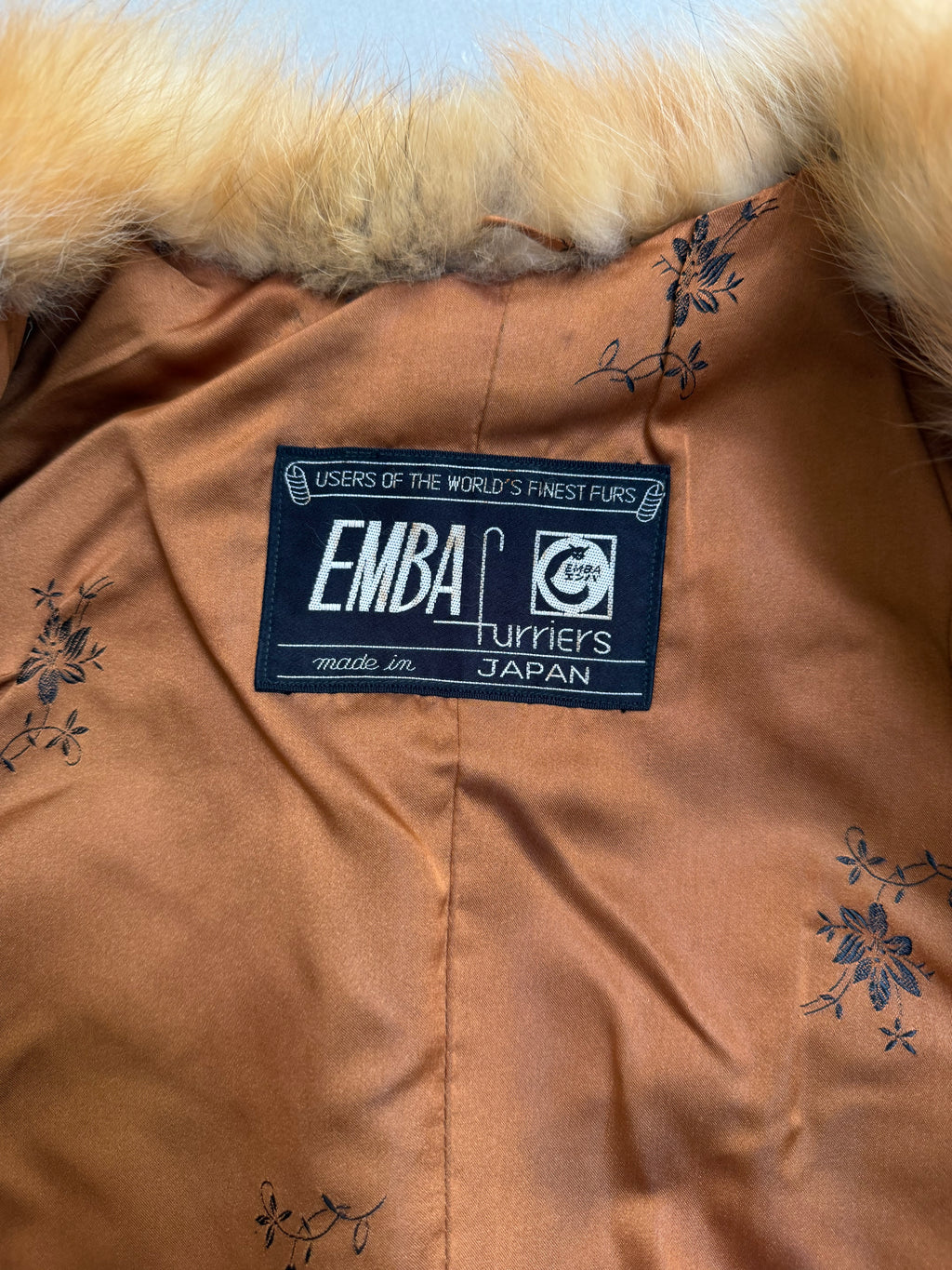Emba 1980's Vintage Red Fox Fur Coat - S