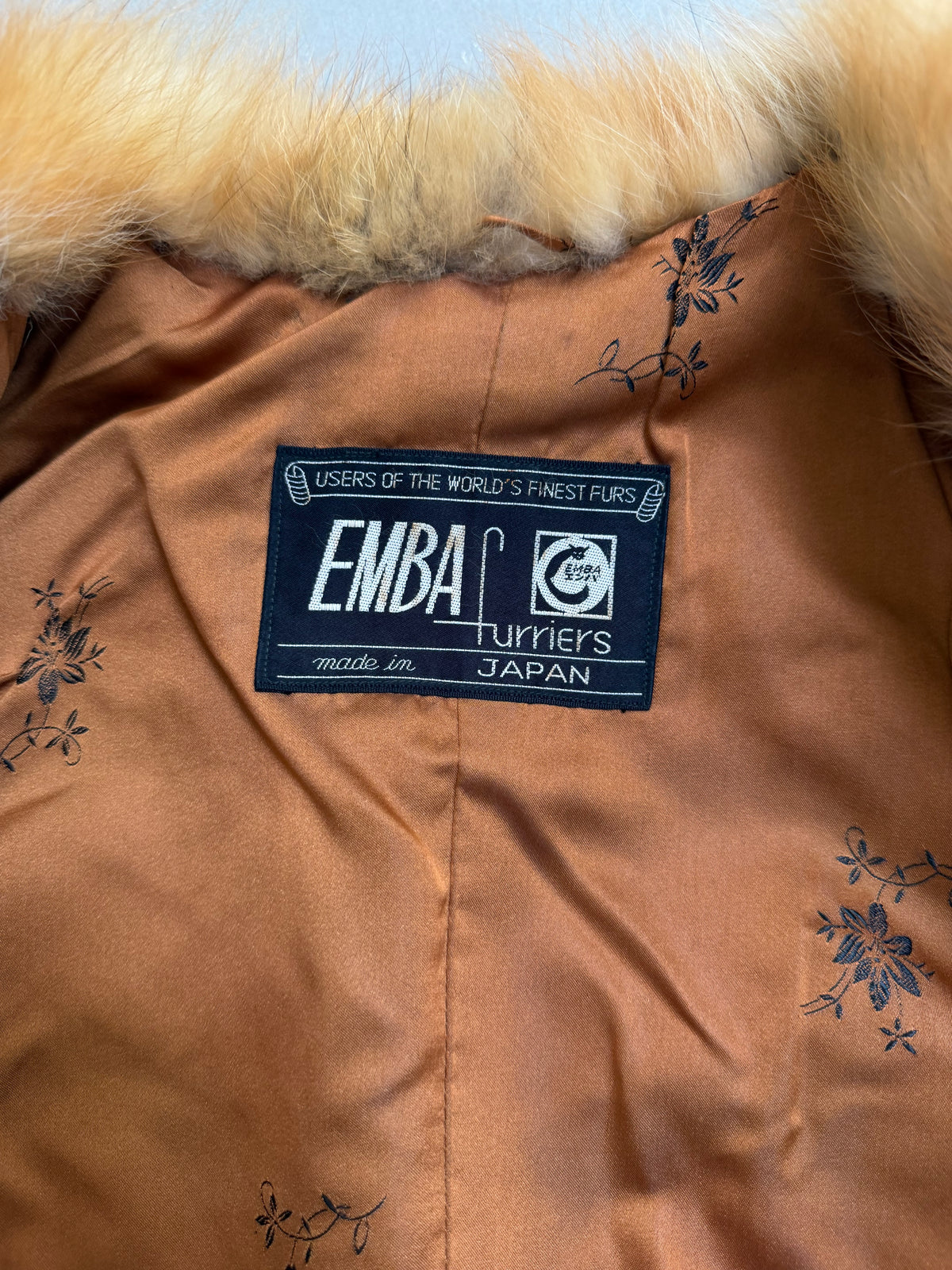 Emba 1980's Vintage Red Fox Fur Coat - S