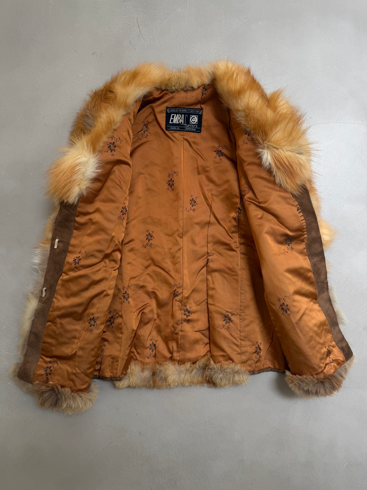Emba 1980's Vintage Red Fox Fur Coat - S