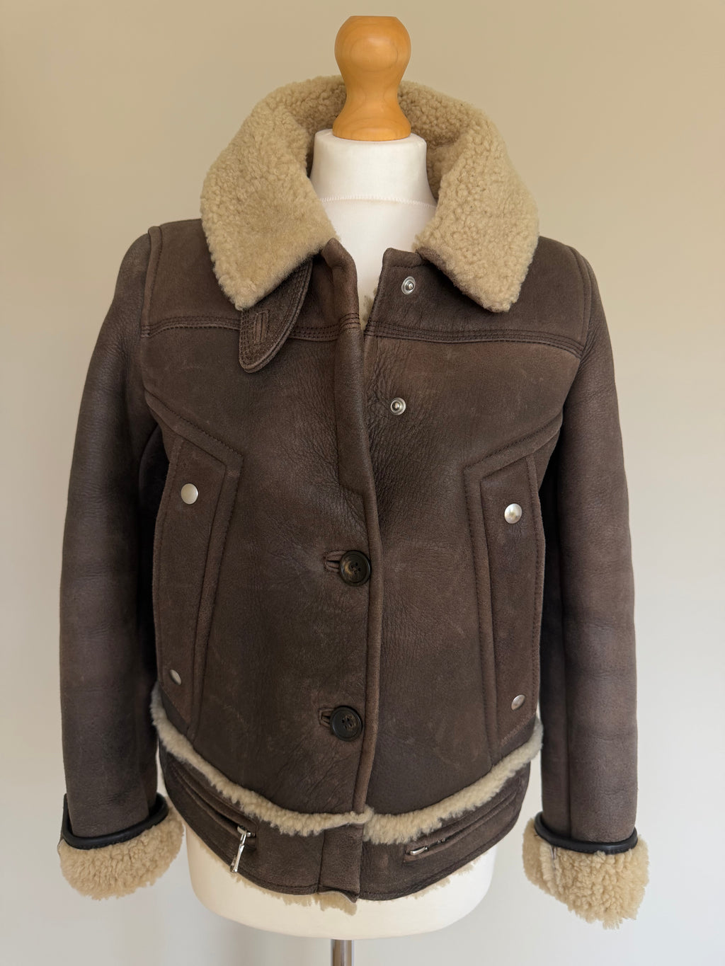 Dolce & Gabbana AW03 Flight Aviator B-3 Shearling Jacket - XS