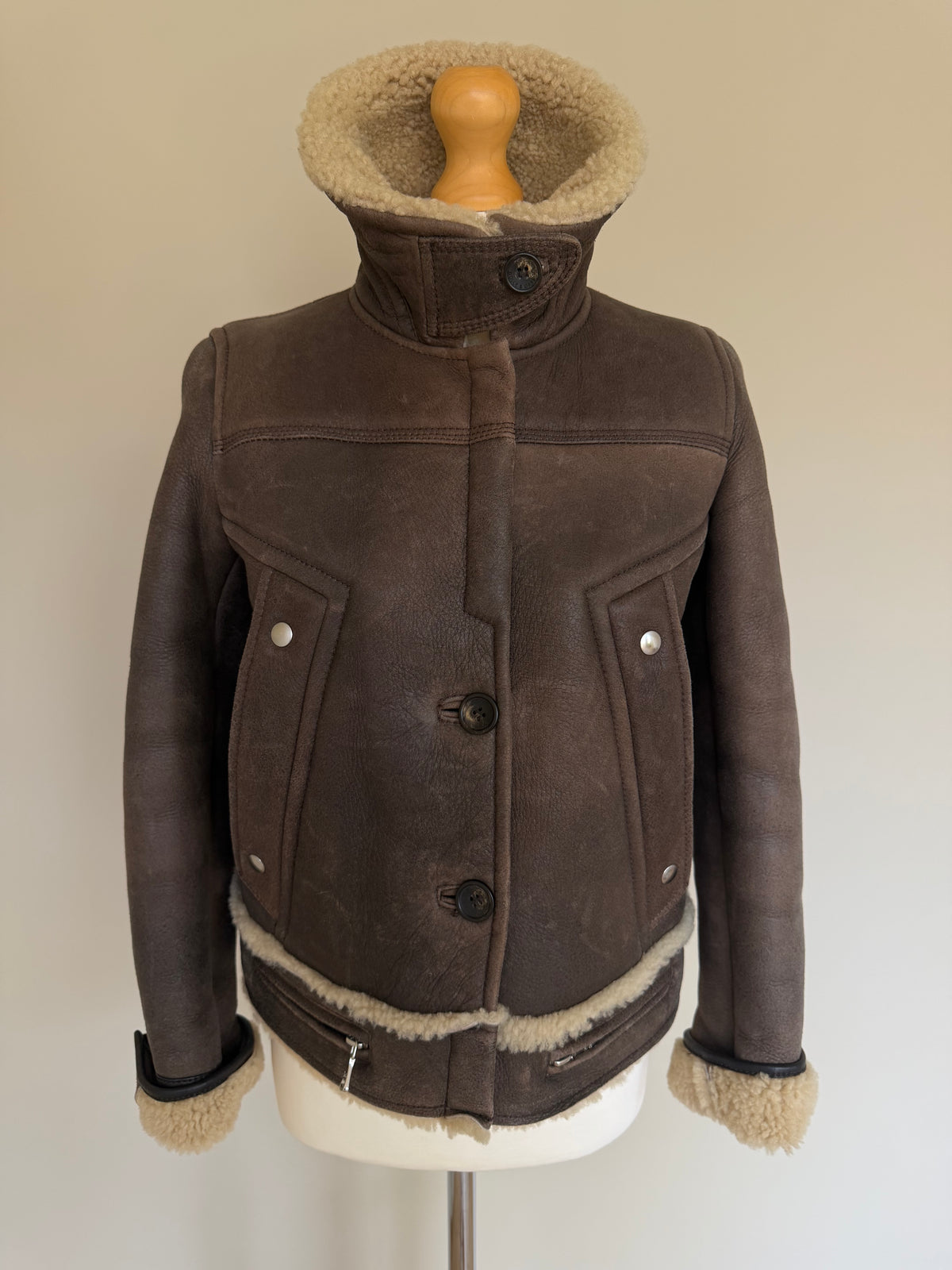 Dolce & Gabbana AW03 Flight Aviator B-3 Shearling Jacket - XS
