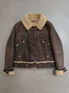 Dolce & Gabbana AW03 Flight Aviator B-3 Shearling Jacket - XS