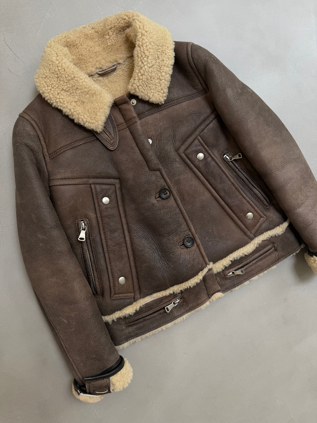 Dolce & Gabbana AW03 Flight Aviator B-3 Shearling Jacket - XS