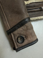 Dolce & Gabbana AW03 Flight Aviator B-3 Shearling Jacket - XS