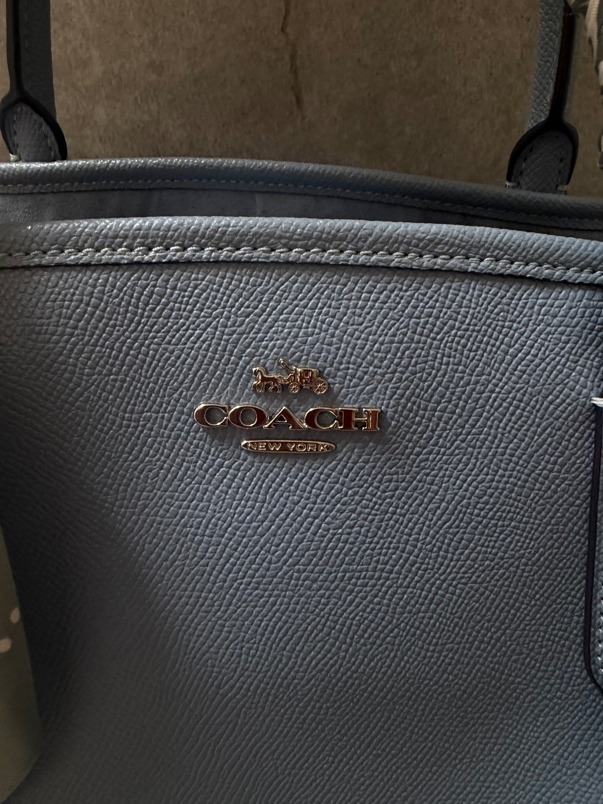 Coach Lillie Carryall Powder Blue