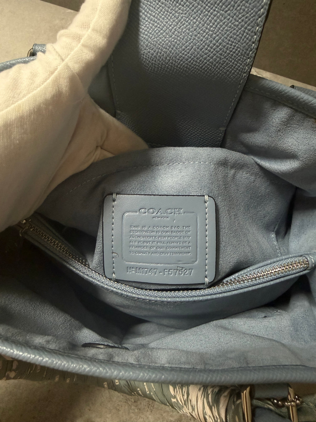 Coach Lillie Carryall Powder Blue