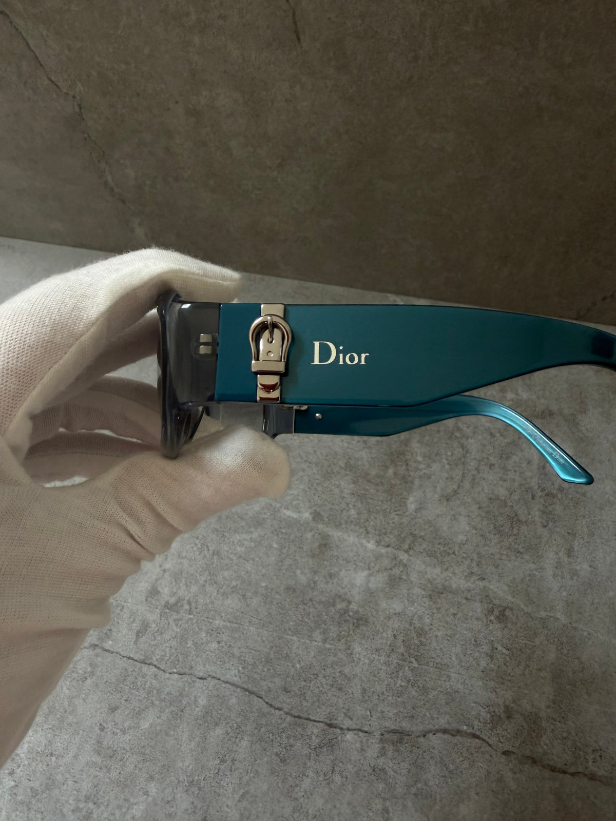 Christian Dior 'Dior Made 2' Blue Buckle Sunglasses