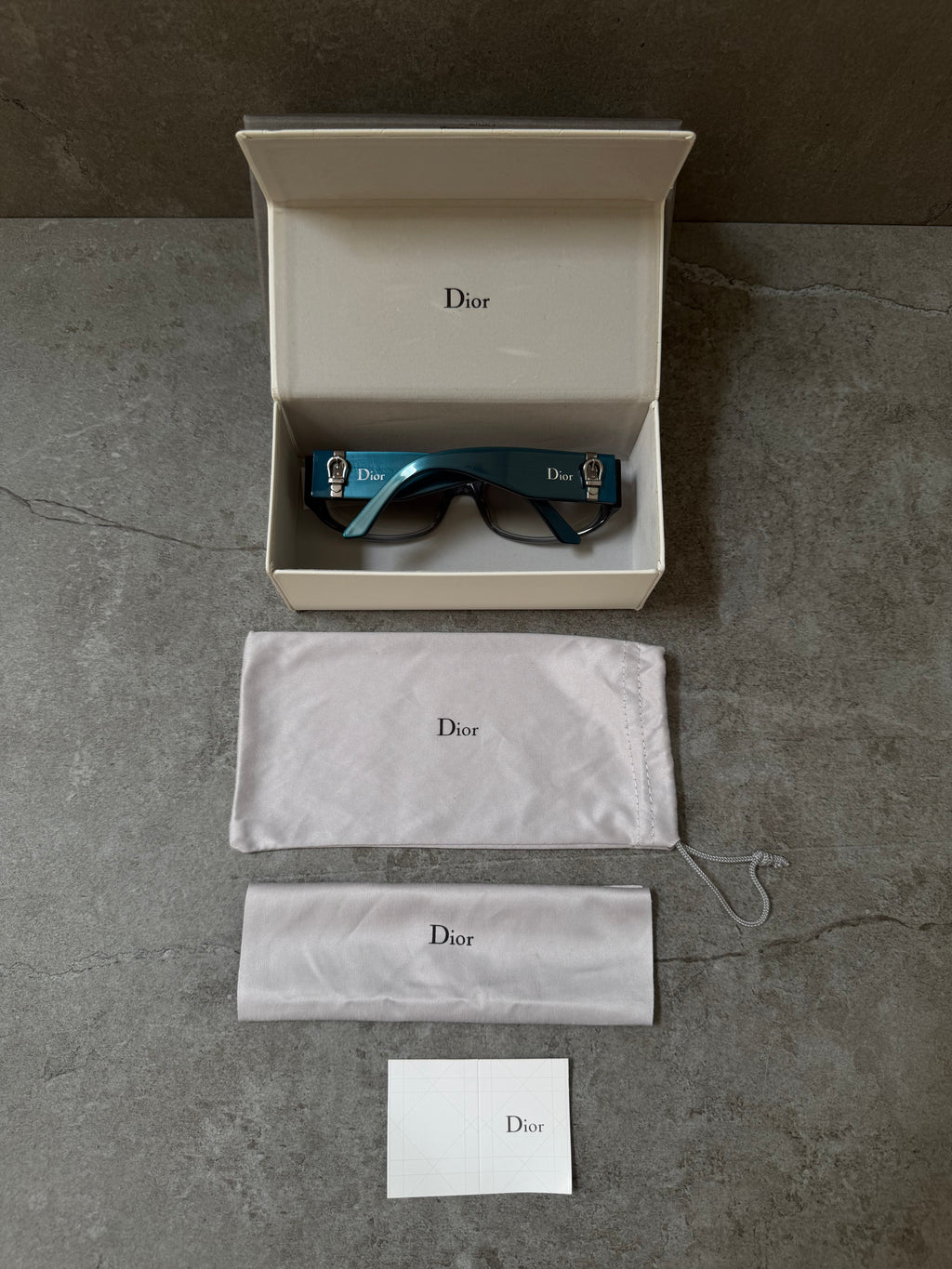 Christian Dior 'Dior Made 2' Blue Buckle Sunglasses