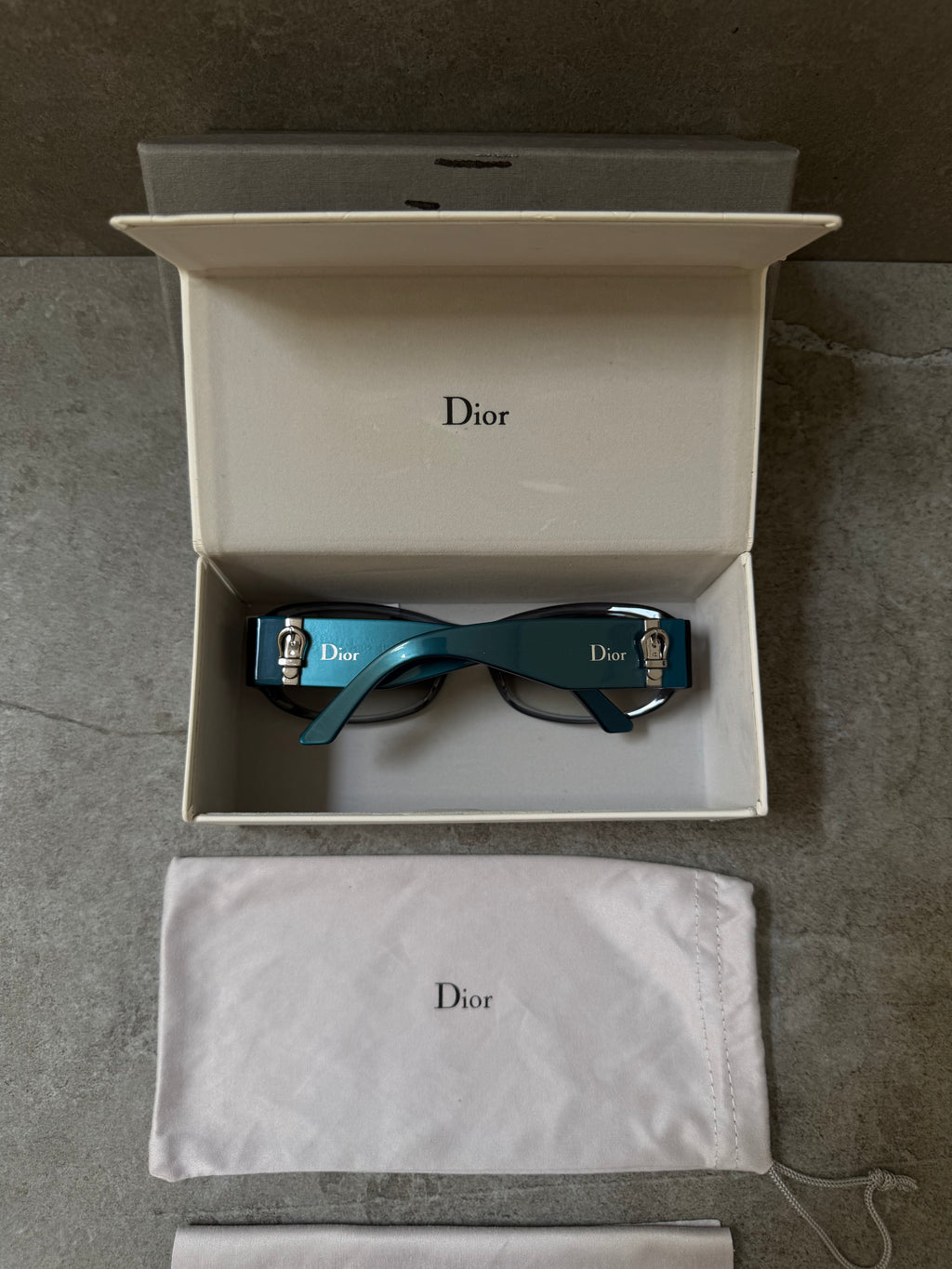 Christian Dior 'Dior Made 2' Blue Buckle Sunglasses