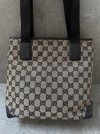 Gucci GG Monogram 1998 Canvas Leather Pocket Shoulder Bag
