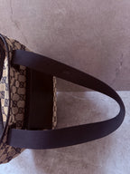 Gucci GG Monogram 1998 Canvas Leather Pocket Shoulder Bag