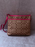 Coach Crossbody Coated Canvas Bag