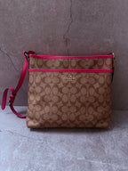 Coach Crossbody Coated Canvas Bag
