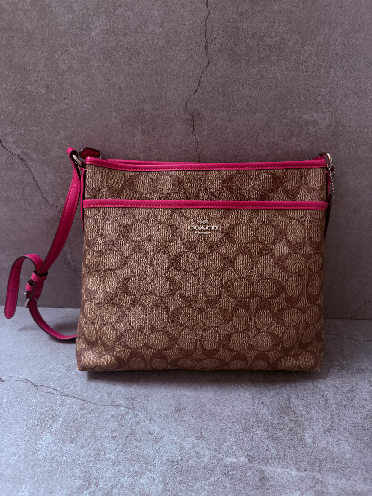 Coach Crossbody Coated Canvas Bag