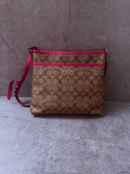 Coach Crossbody Coated Canvas Bag