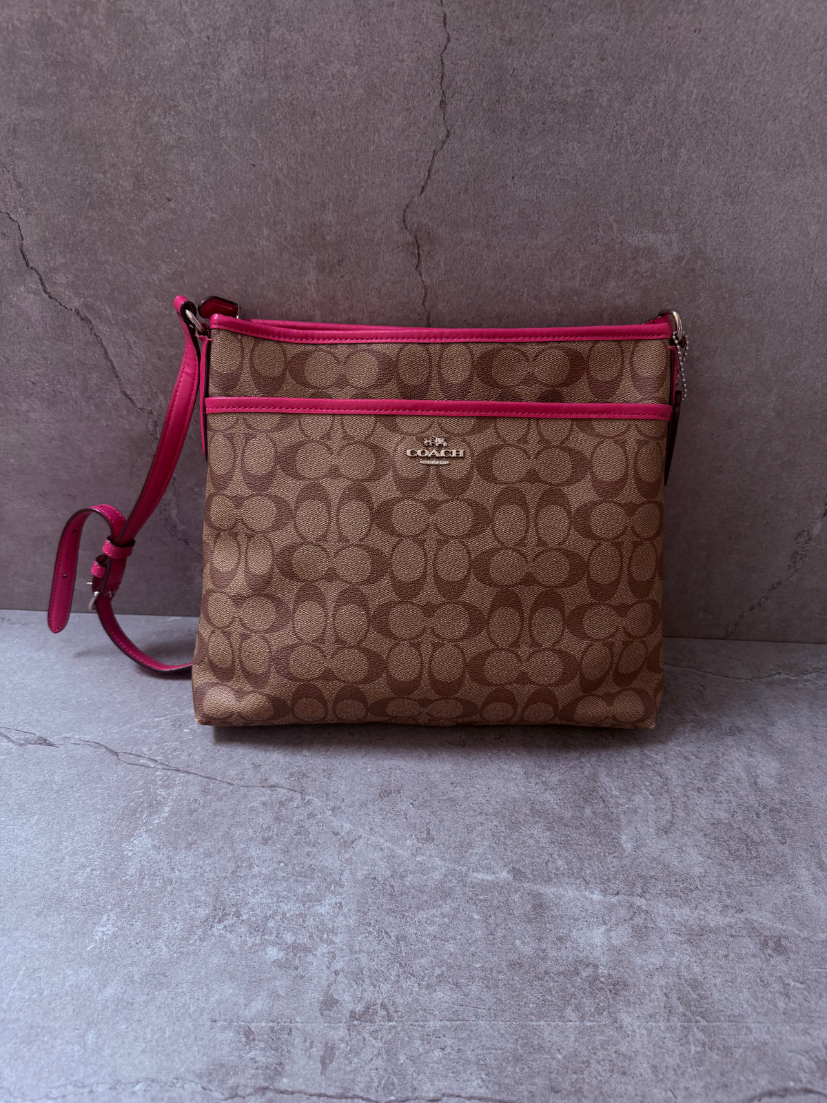 Coach Crossbody Coated Canvas Bag