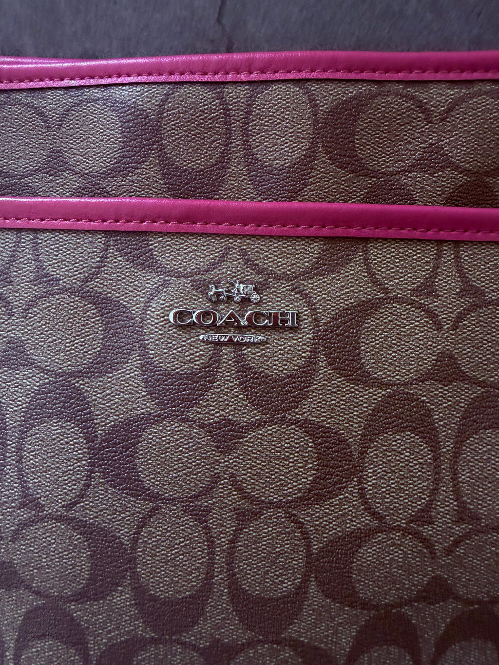 Coach Crossbody Coated Canvas Bag
