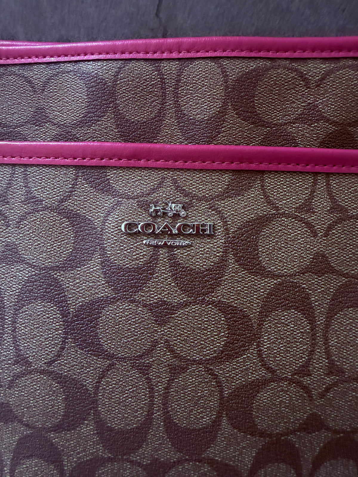Coach Crossbody Coated Canvas Bag