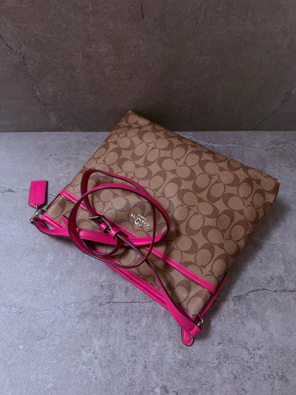 Coach Crossbody Coated Canvas Bag