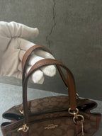 Coach Surrey Carryall Saddle Leather Tote Bag
