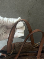 Coach Surrey Carryall Saddle Leather Tote Bag