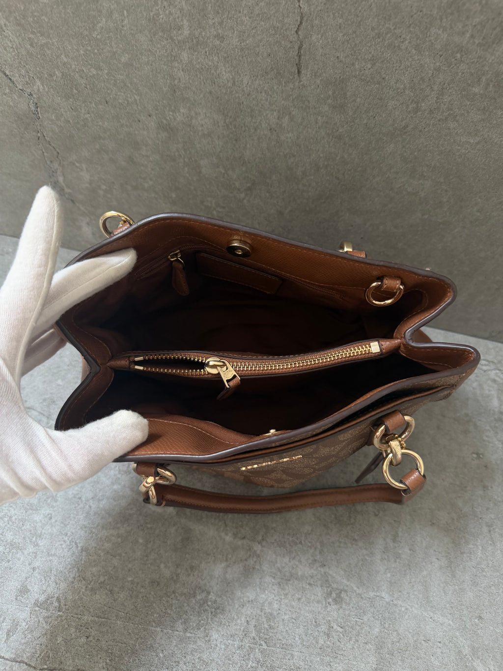 Coach Surrey Carryall Saddle Leather Tote Bag