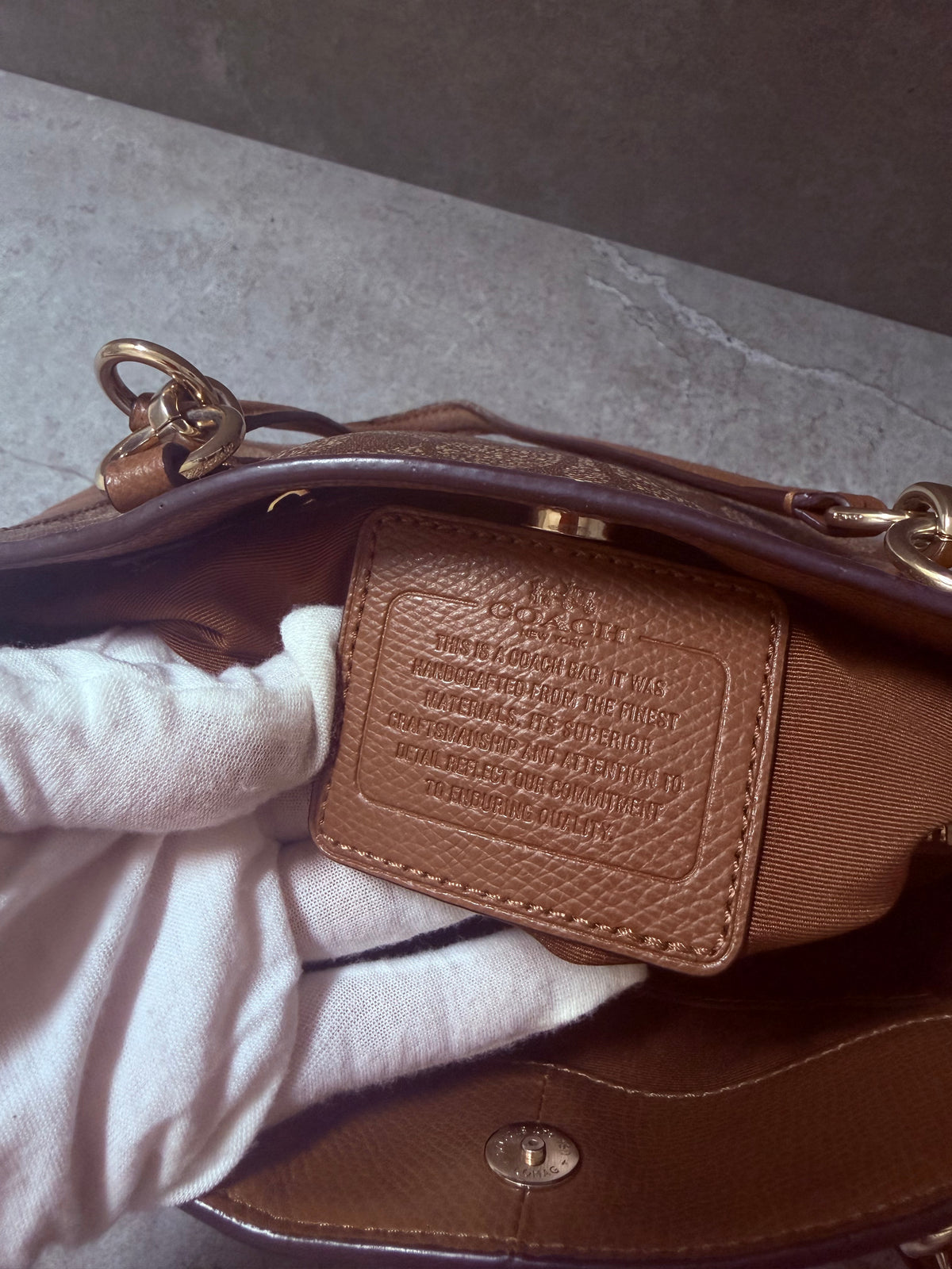 Coach Surrey Carryall Saddle Leather Tote Bag