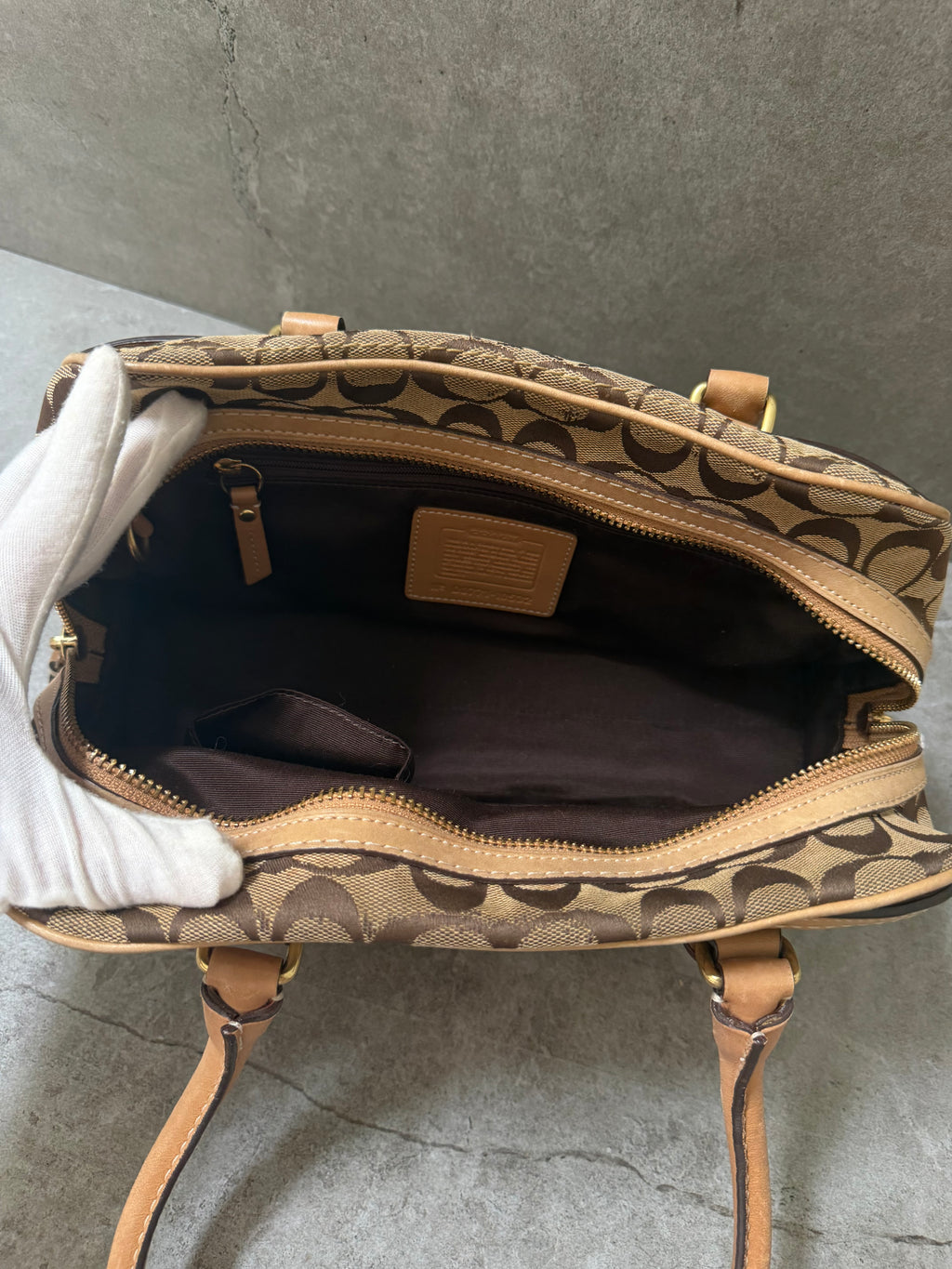 Coach Signature  Canvas Soho Satchel Bag