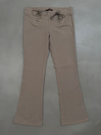 Roberto Cavalli Y2K Flared Bootcut Lace Up Trousers - W31"