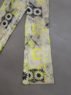 Just Cavalli Y2K Floral Graphic Flared Jeans - W24"